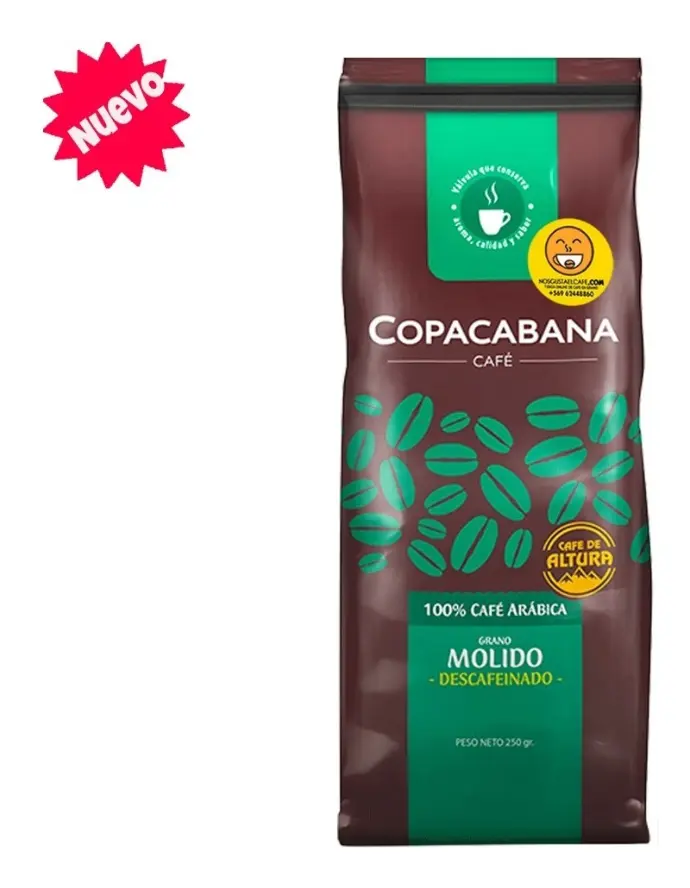 cafe molido copacaban descafeinado
